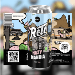 RETO HAZY MANDIA HAZY IPA 6 473CC