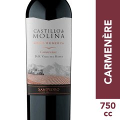 CASTILLO DE MOLINA GR CARMENERE 750CC