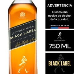 JOHNNIE WALKER BLACK LABEL 750CC