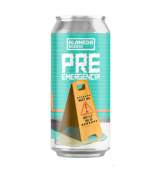 ALAMEDA BEER CO PRE EMERGENCIA NEW ENGLAND IPA 473CC1