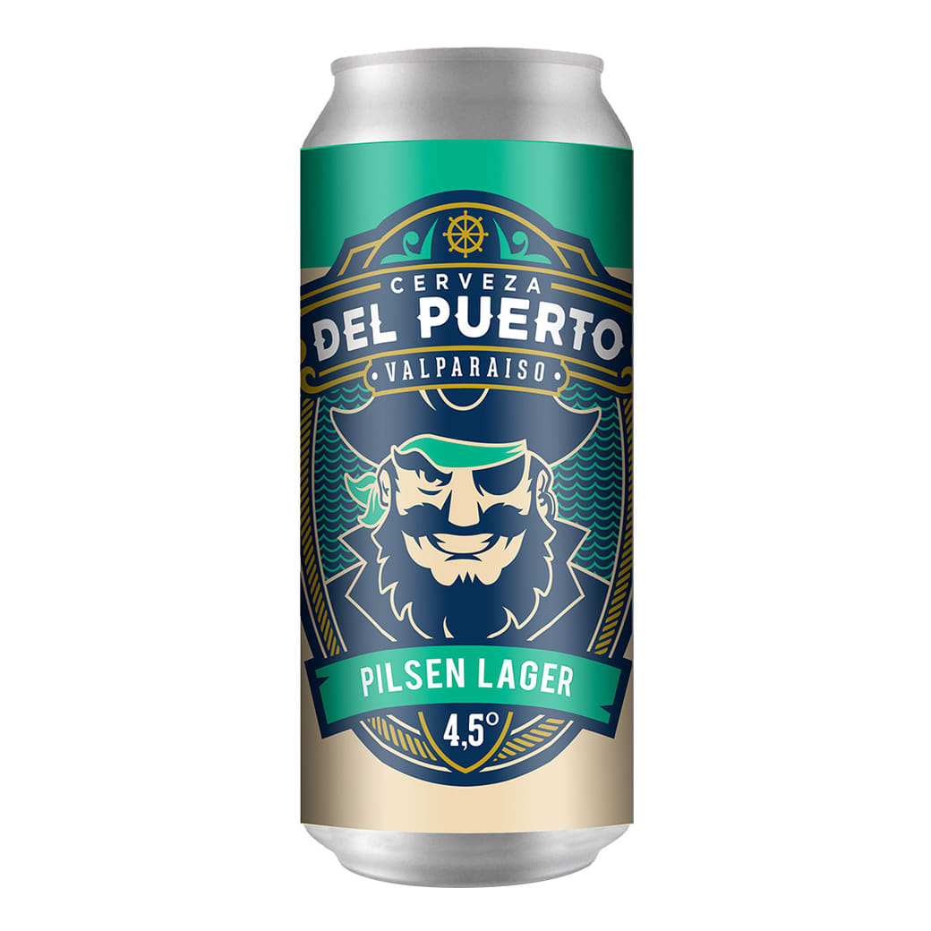 DEL PUERTO PILSEN LAGER LATA 473CC1