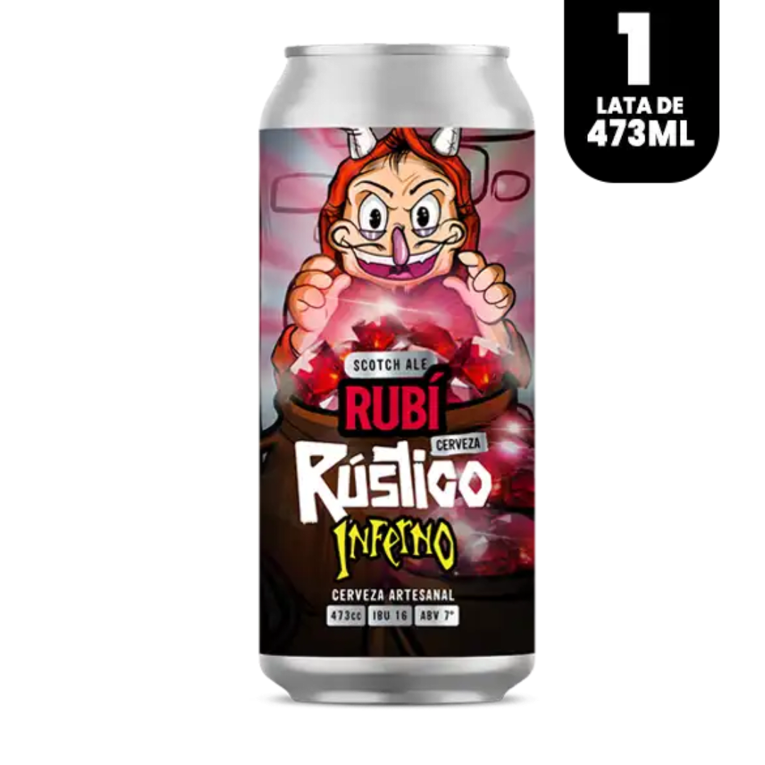 RUSTICO INFERNO RUBI SCOTCH ALE 7 473CC1