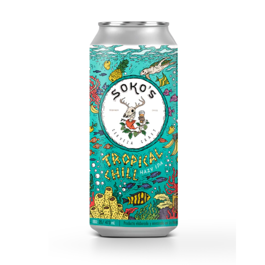 SOKOS TROPICAL CHILL HAZY IPA 473CC1