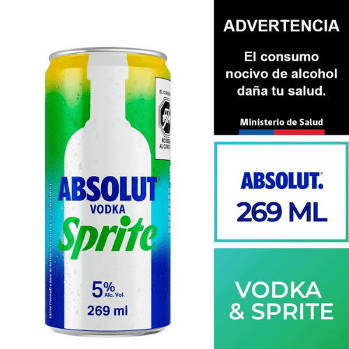 ABSOLUT VODKA SPRITE LATA 269CC2