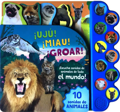 10 SONIDOS DE ANIMALES ¡UJU! ¡MIAU! ¡GROAR!