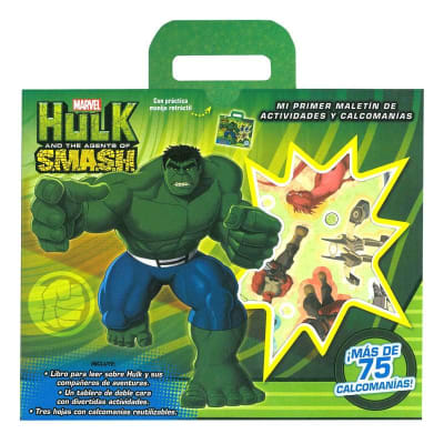 HULK MI PRIMER MALETIN DE ACTIVIDADES Y CALCOMANIA
