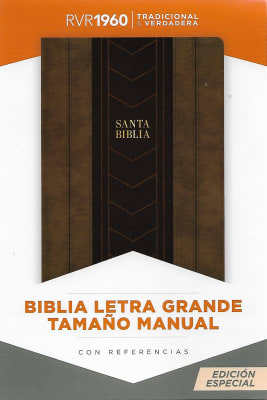 BIBLIA RVR1960 LETRA GRANDE TAMAÑO MANUAL CON REFERENCIAS