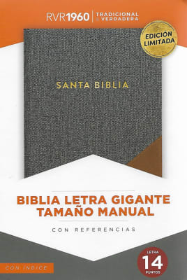 BIBLIA RVR1960 LETRA GIGANTE TAMAÑO MANUAL CON ÍNDICE
