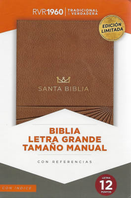 BIBLIA RVR1960 LETRA GRANDE TAMAÑO MANUAL CON ÍNDICE