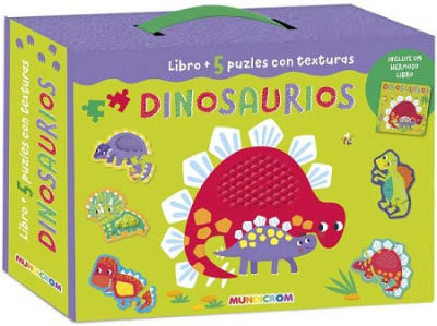 LIBRO 5 PUZLES CON TEXTURAS DINOSAURIOS