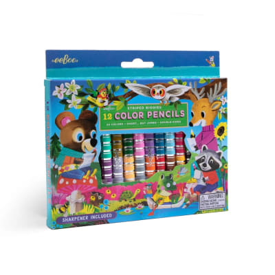 12 LÁPICES DE COLORES DOBLES - AMIGOS DEL BOSQUE
