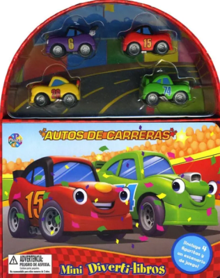 AUTOS DE CARRERA MINI DIVERTÍ LIBROS