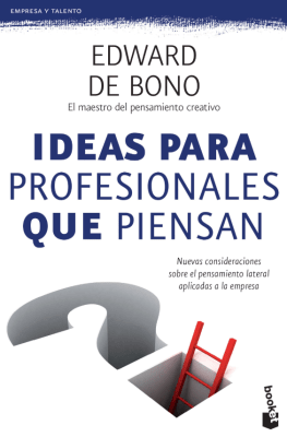 IDEAS PARA PROFESIONALES QUE PIENSAN