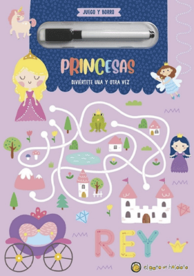 PRINCESAS - JUEGA Y BORRA