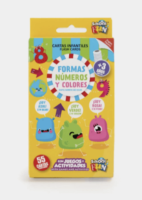 CARTAS INFANTILES - FORMAS, NUMEROS Y COLORES. INGLES/ESPAÑOL