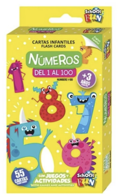 CARTAS INFANTILES - NUMEROS DEL 1 AL 100. INGLES/ESPAÑOL