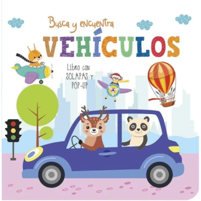 BUSCA Y ENCUENTRA VEHICULOS LIBRO CON SOLAPAS Y POP UP