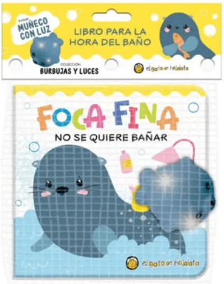 FOCA FINA. NO SE QUIERE BAÑAR (BURBUJA Y LUCES)