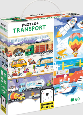 PUZZLE + TRANSPORT (60 PIEZAS)