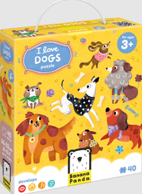 PUZZLE - I LOVE DOGS (40 PIEZAS)