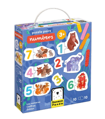 PUZZLE PAIRS NUMBERS (20 PIEZAS, 10 PUZZLES)