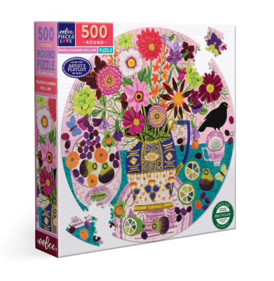 PUZZLE 500 PIEZAS - FRUITS & FLOWERS STILL LIFE