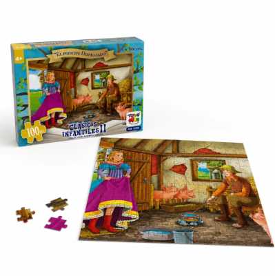PUZZLE 100 PIEZAS EL PRÍNCIPE DISFRAZADO - COLECCIÓN CLÁSICOS INFANTILES II