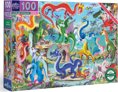 PUZZLE 100 PIEZAS LOVE OF DRAGONS