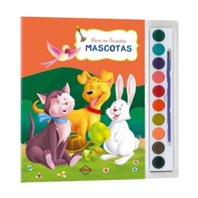 MASCOTAS LIBRO CON ACUARELA