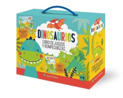 DINOSAURIOS: LIBRO DE JUEGOS Y ROMPECABEZAS