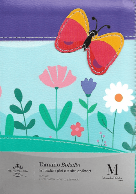 BIBLIA RVR1960 TAMAÑO BOLSILLO. MARIPOSA