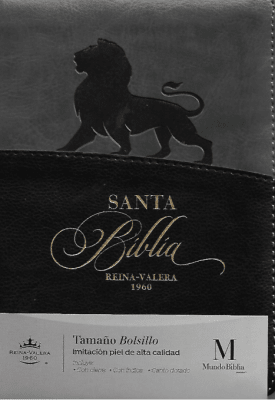 BIBLIA RVR1960 - LEÓN. COLOR NEGRO/GRIS