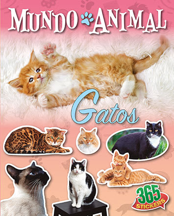 365 STICKERS MUNDO ANIMAL. GATOS1