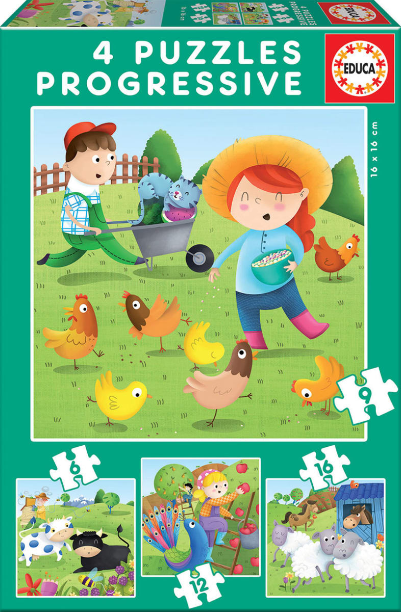 PUZZLES PROGRESIVOS ANIMALES DE LA GRANJA1