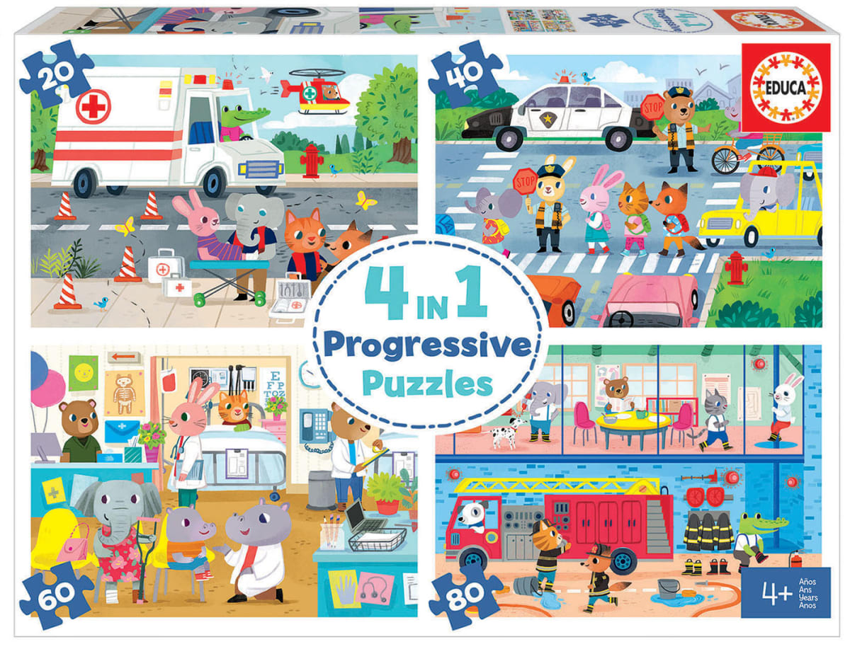 PUZZLES PROGRESIVOS 4 EN 1 HEROES EN ACCION1