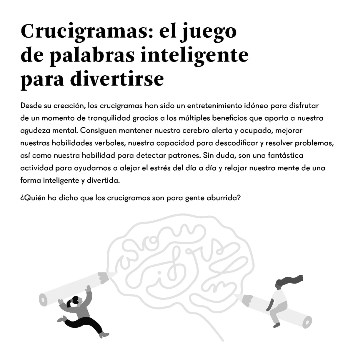 CRUCIGRAMAS. EL JUEGO DE PALABRAS INTELIGENTES2