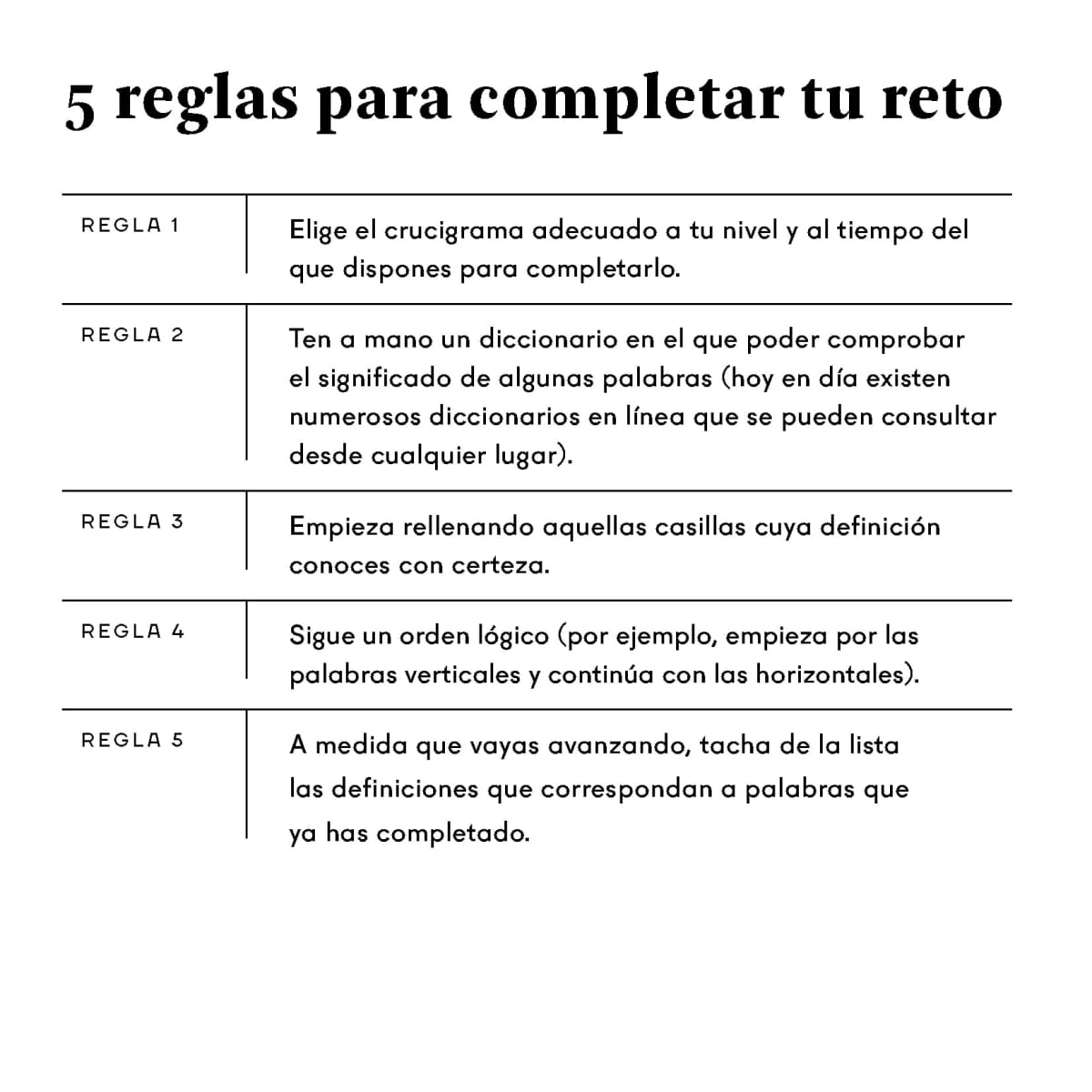 CRUCIGRAMAS. EL JUEGO DE PALABRAS INTELIGENTES3