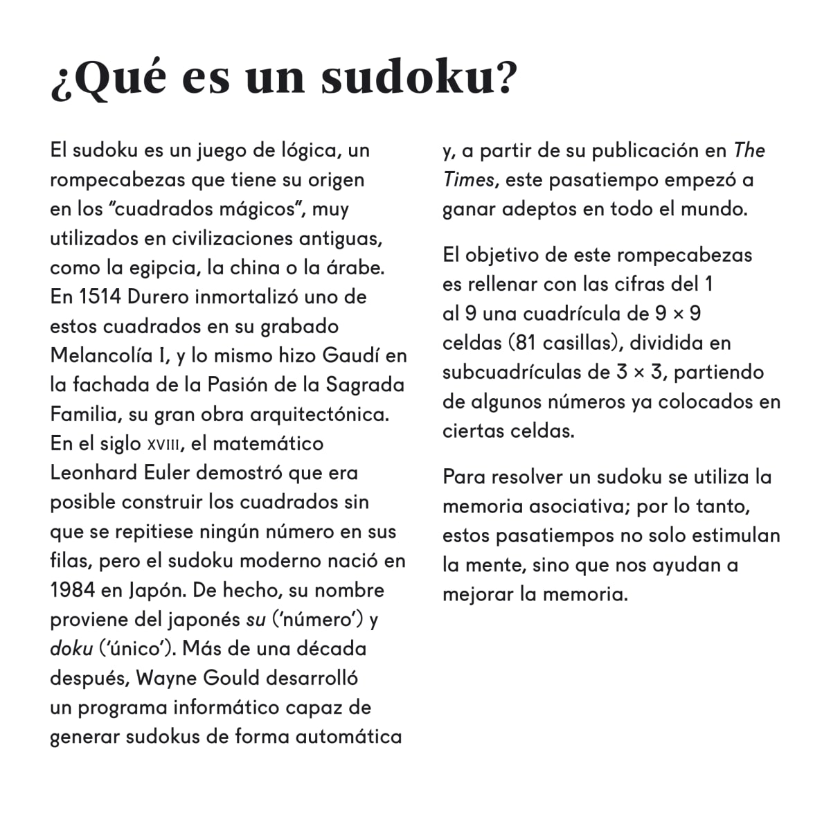 SUDOKUS PARA ADICTOS A LOS NÚMEROS2