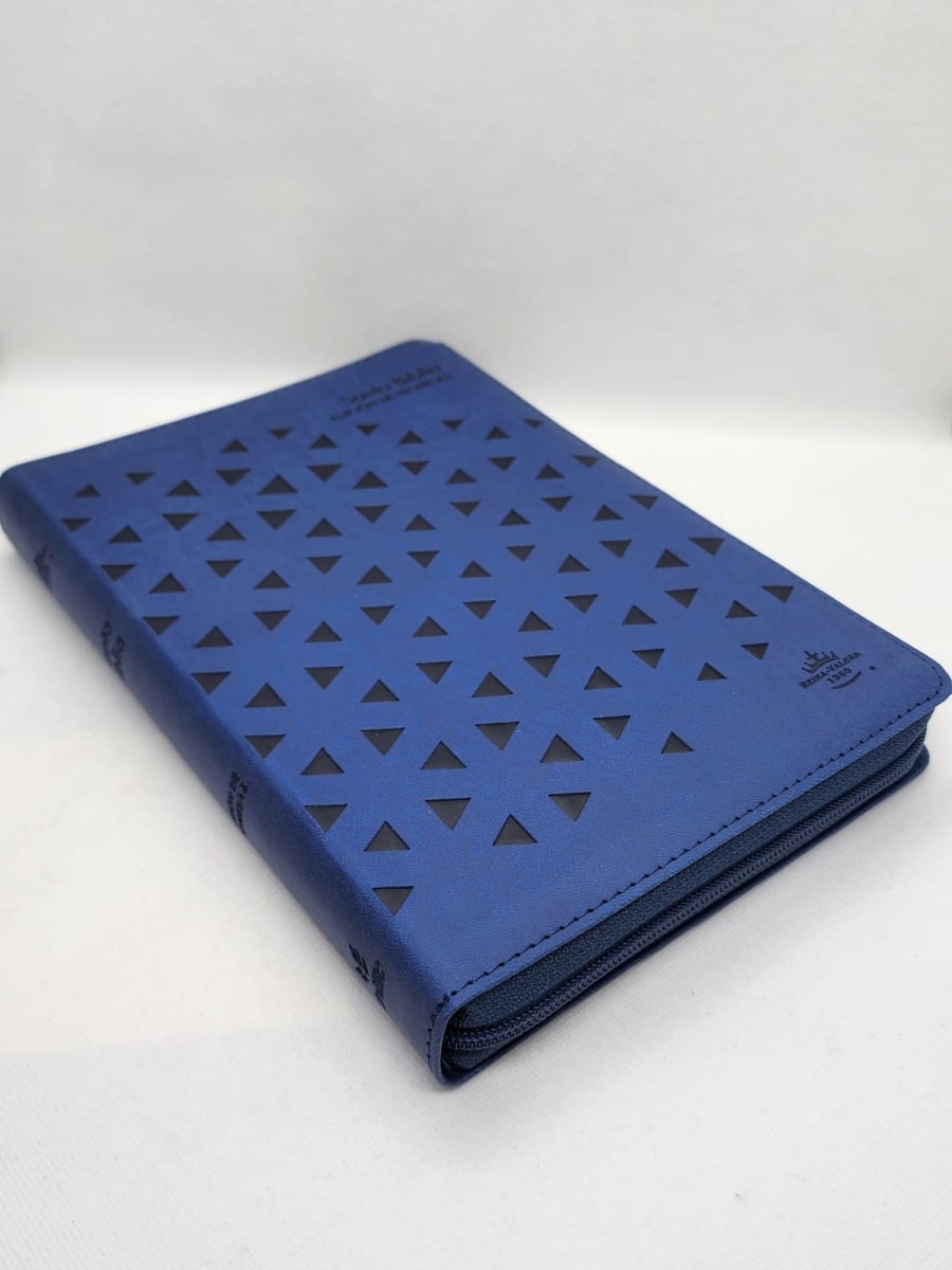 BIBLIA EDICIÓN DE PROMESAS RVR1960 LETRA GIGANTE CON CIERRE. AZUL2