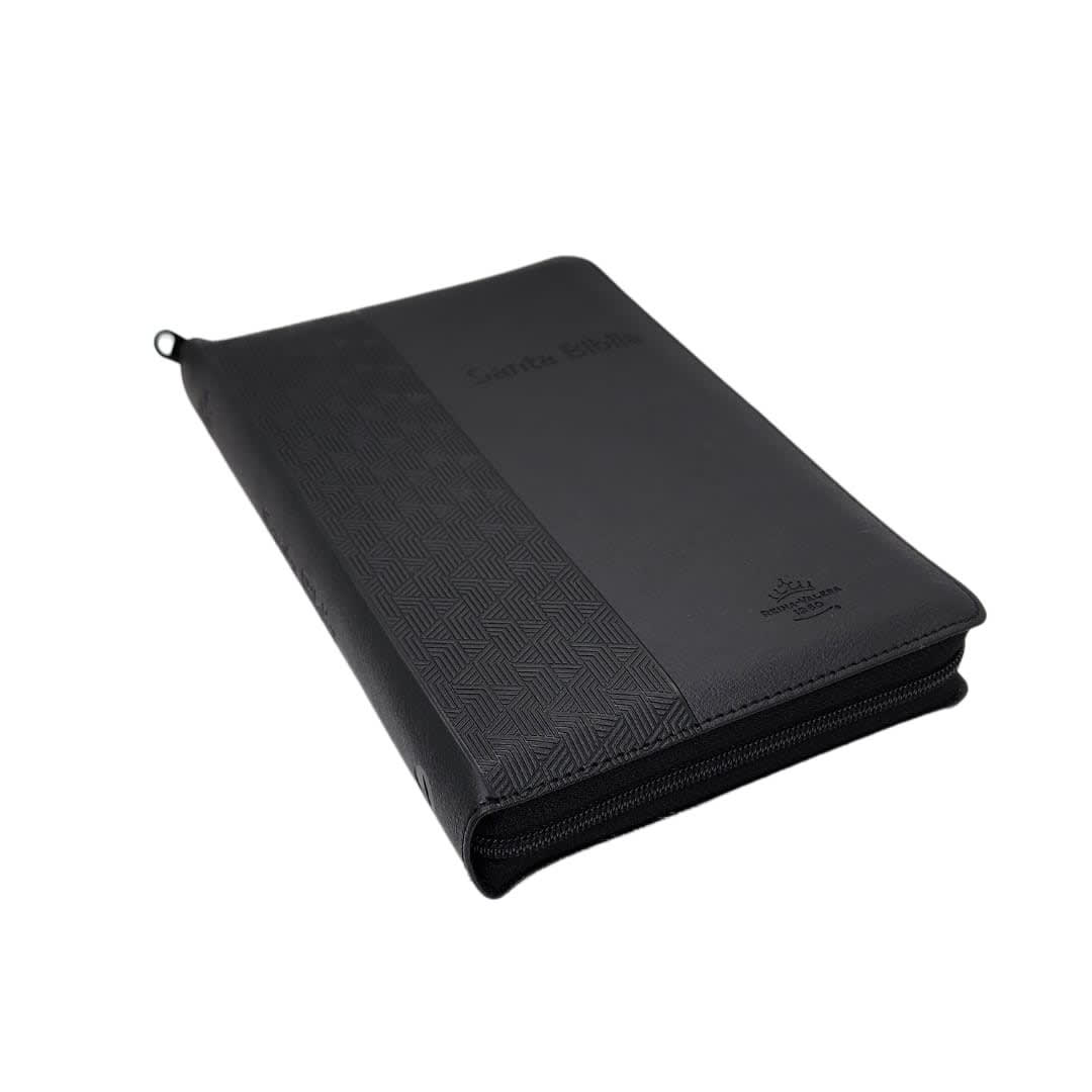 BIBLIA RVR1960 TAMAÑO PERSONAL LETRA GRANDE CON ÍNDICE Y CIERRE - NEGRA2