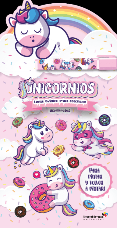 LIBRO MÁGICO PARA COLOREAR UNICORNIOS ASOMBROSOS1