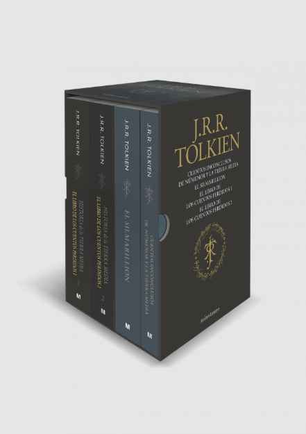 ESTUCHE TOLKIEN 2 (SILMARILLION, CUENTOS INCONCLUSOS, HISTORIA TIERRA MEDIA 1 Y 21