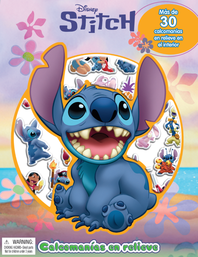 DISNEY STITCH CALCOMANÍAS EN RELIEVE1