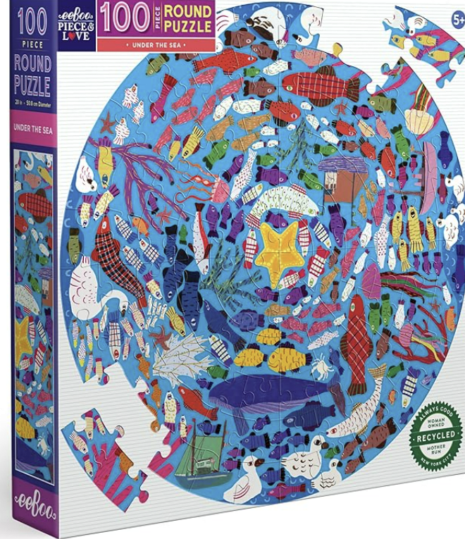 PUZZLE 100 PIEZAS - REDONDO UNDER THE SEA