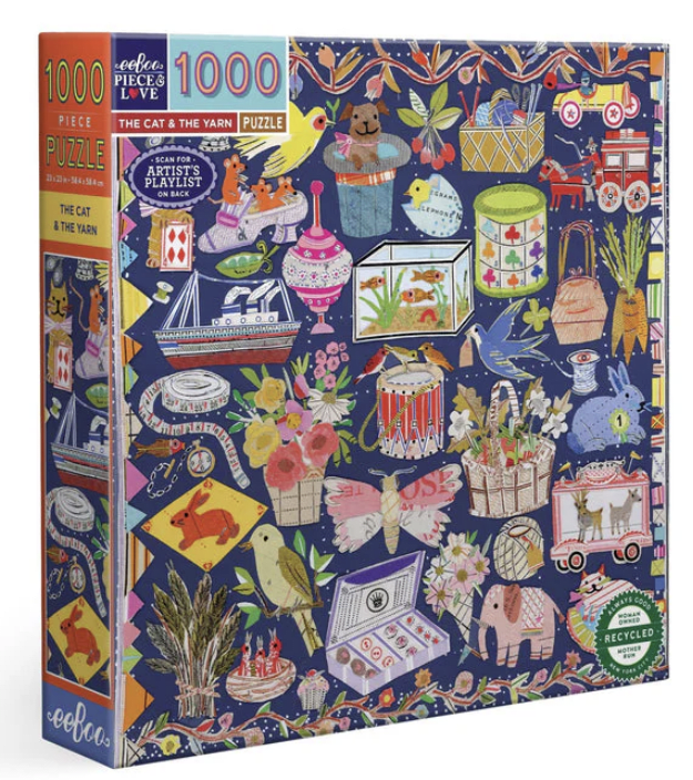 PUZZLE 1000 PIEZAS - THE CAT & THE YARN