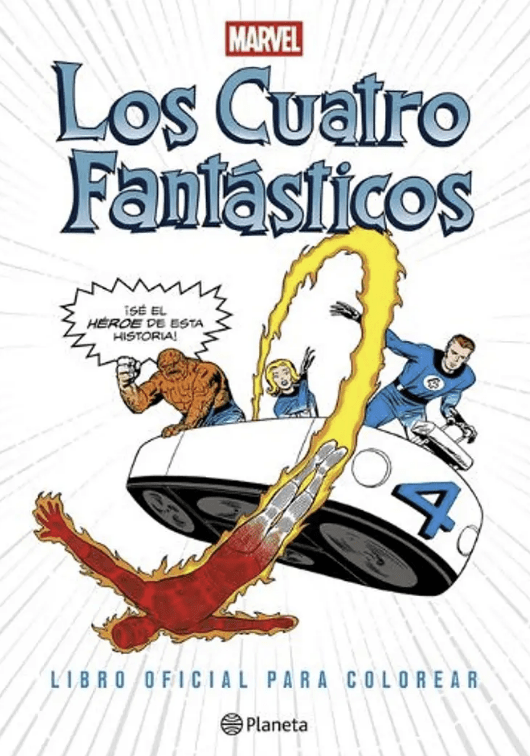 LOS CUATRO FANTÁSTICOS. LIBRO OFICIAL PARA COLOREAR1