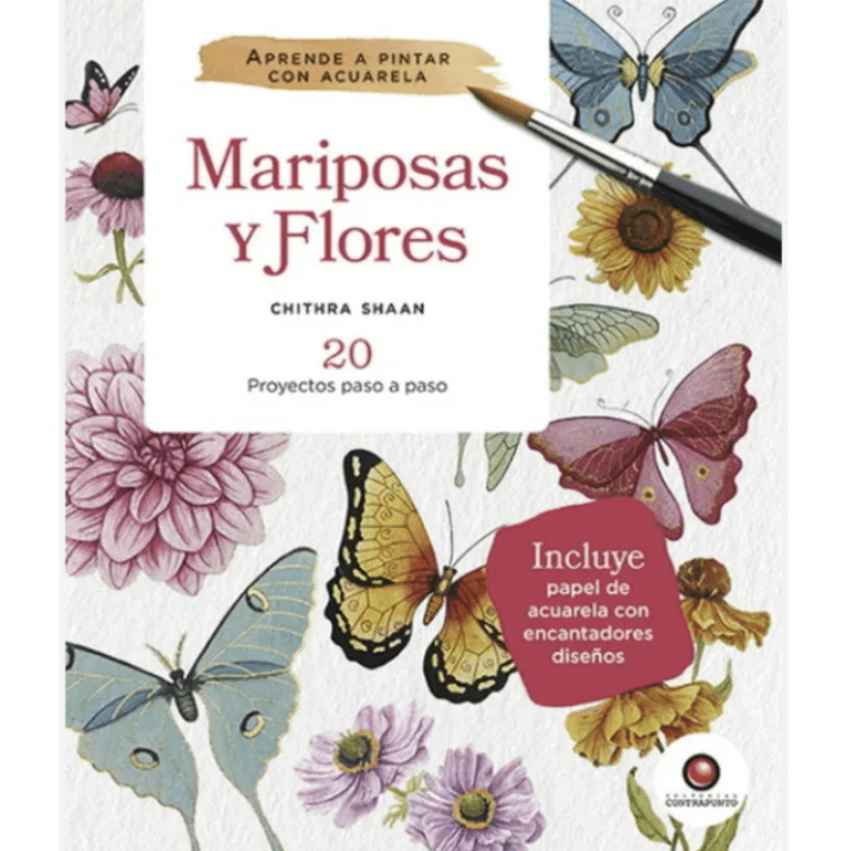 APRENDE A PINTAR CON ACUARELA. MARIPOSAS Y FLORES