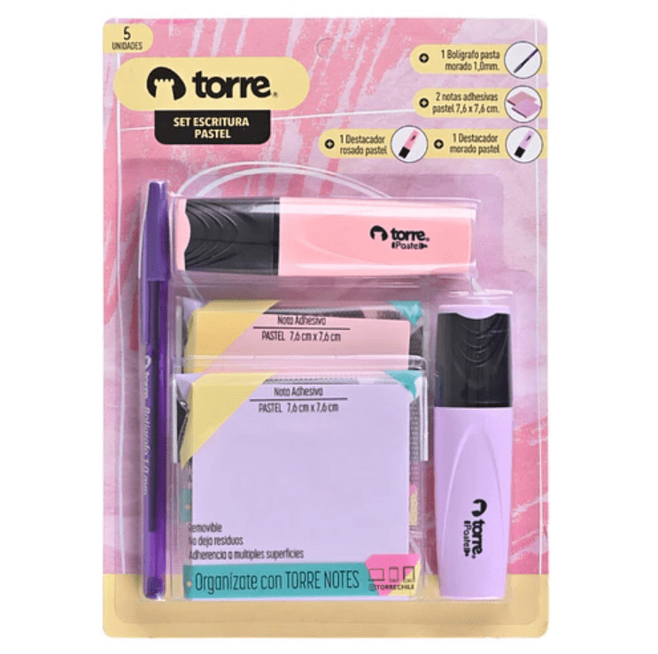 PACK ESCRITURA + NOTAS PASTEL1