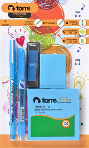 PACK ESCRITURA + NOTAS FLUOR4
