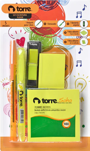 PACK ESCRITURA + NOTAS FLUOR3
